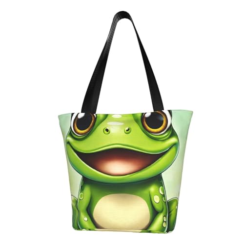 AYYQWE Grüner Froschdruck Sommer Schultertasche Strand Crossbody Handtasche Reise Einkaufen Fitnessstudio Wandern Party Events von AYYQWE