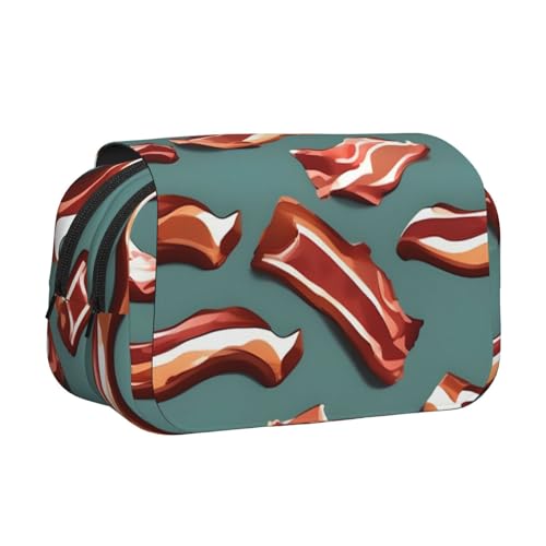 AYYQWE Leichte Stifttasche mit Streifenmuster, stilvolles Schreibwaren, Reisen, Büro, großes Fassungsvermögen, Make-up-Toiletry von AYYQWE