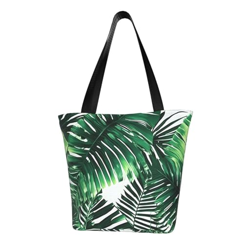 AYYQWE Tropische Palme Bananenblätter Druck Sommer Schultertasche Strand Crossbody Handtasche Reise Einkaufen Fitnessstudio Wandern Party Events von AYYQWE