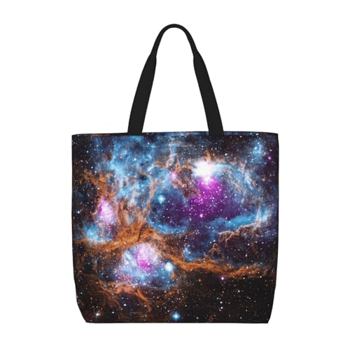 AYYQWE Universum Galaxy Space Print Bequeme Tragetasche Tragbare Crossbody Schultertasche Handtasche Reise Gym Arbeit Reißverschlusstasche von AYYQWE