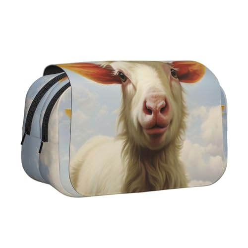 Leichte Stifttasche mit Bauernhoftierdruck, stilvolle Schreibwaren, Reisen, Büro, großes Fassungsvermögen, Make-up-Kulturartikel von AYYQWE