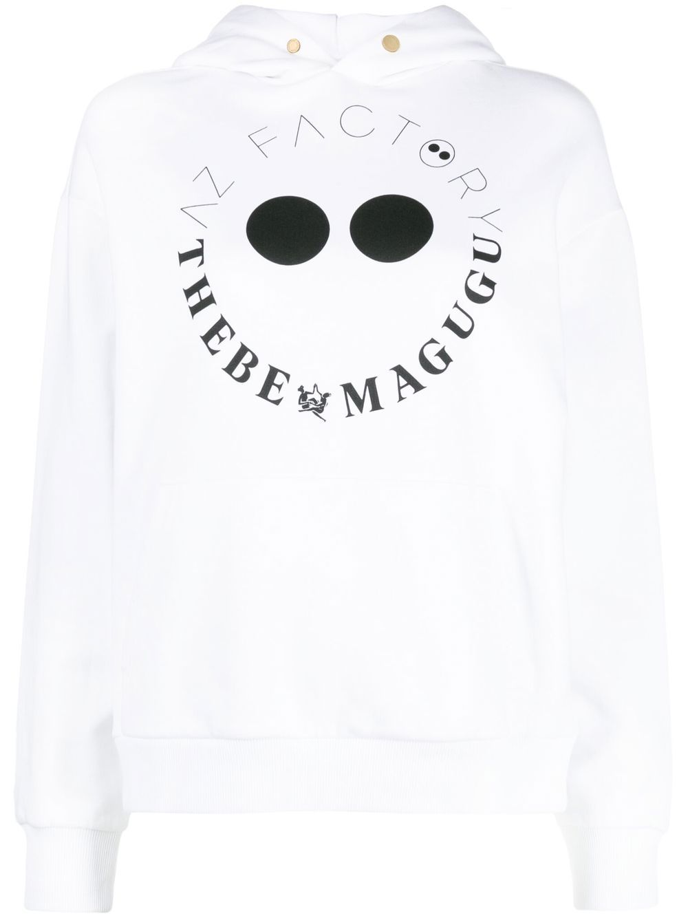 AZ FACTORY x Thebe Magugu Hoodie mit Logo-Print - Weiß von AZ FACTORY