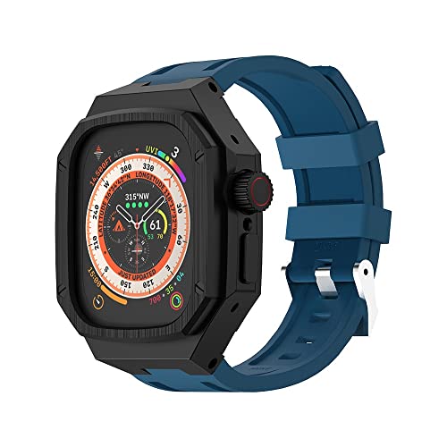 AZANU Edelstahl-Uhrengehäuse-Modifikationsset, für Apple Watch 8 Ultra 49 mm Gummiband, für iWatch Serie 8, 49 mm Armband, Refit Mod, For 49mm, Achat von AZANU