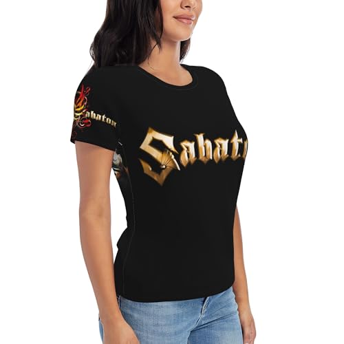 Sabaton Tshirt Damen Short Sleeve T-Shirt - Regular fit Kurzarm Tshirt Sabaton Tshirt Damen Short Sleeve T-Shirt - Regular fit Kurzarm Tshirt von AZHAOJLI