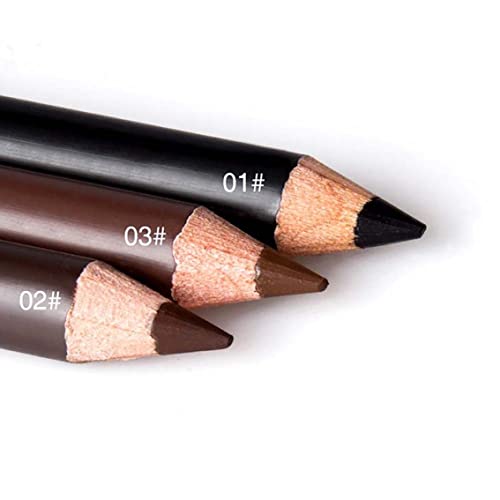 1pc wasserdichte Augenbrauenstifte Microblading Eyebrow Stift Smudge Proof Eyes Make -up Pro Eyeliner Augenbrauen Stift definierte natürliche Brauen (03#Brown) Augenbrauenstift von AZIDWERYQ