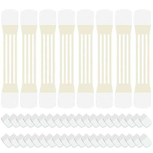 8pcs unsichtbares Hals-Auftriebsband elastischer atmungsaktives Faltenfalten Nackenstreifen mit 40 Klebstoffpolstern Selbstklebend hautfreundliches Faceling-Klebeband für Frauen, Hautfarbe von AZIDWERYQ