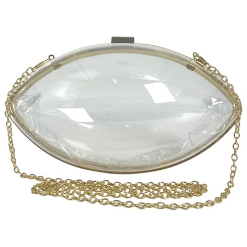 AZIDWERYQ Fußball -Geldbörse Acrylclee Football -Geldbörse mit Goldener Kette einzigartiger Ball -Form -Umhängetasche für Frauen am Spieltag für Frauen von AZIDWERYQ