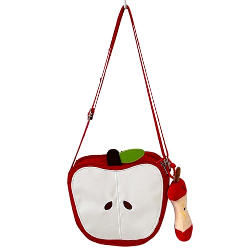 AZIDWERYQ Weihnachtspanner Cartoon Fruchtform Geldbörsen für Frauen mit Anhänger Lustige niedliche Crossbody -Taschen für Feiertagsparty Girls Obst Geldbeutel von AZIDWERYQ