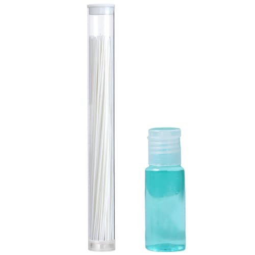 Ohrlochreiniger, 25 ml Piercing Cleaner Lösung und 70 Ohrlöcher Reinigungslinie FLOSS SET Afterby Geruchsentfernung Reinigungswerkzeug für Mädchen Frauen Männer Ohrring für durchbohrte Ohren von AZIDWERYQ