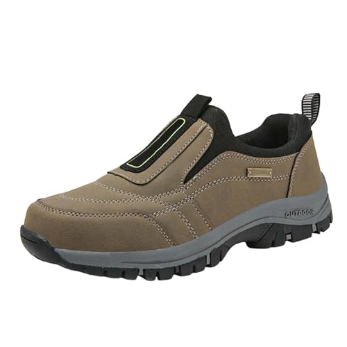 AZMAHT Herren Wanderschuhe Waterproof wasserdichte Trekking Und Wanderschuhe für Herren Wanderschuhe Herren wasserdicht Freizeitschuhe Herren Halbschuhe Herren,Khaki,44/270mm von AZMAHT