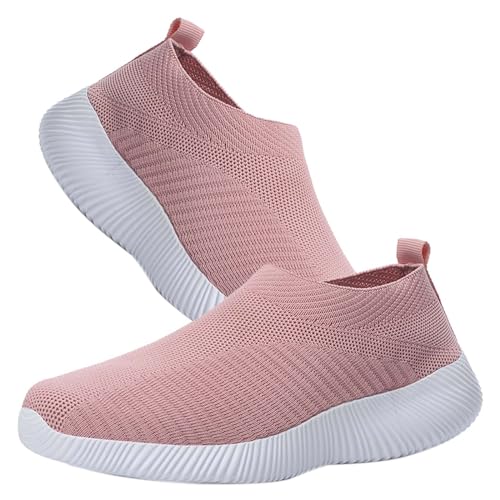 AZMAHT Orthopädische Schuhe Damen Sneaker Sportschuhe für Damen Gesundheitsschuhe Damen Hallux valgus Schuhe Damen barfuss Schuhe Damen Bequeme Schuhe Damen,Rosa,40/250mm von AZMAHT