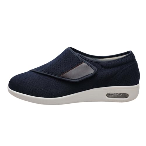 AZMAHT Stoffschuhe Herren Relaxed fit Schuhe zum reinschlüpfen Herren Loafers Herren orthopädische Sneaker Damen leichte Turnschuhe Damen leichte Schuhe Damen,Blau,40 EU von AZMAHT