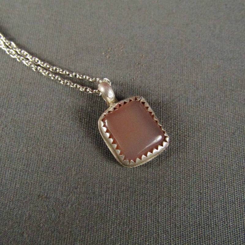 Mondstein Sterling Silber Halskette von AZRockwear