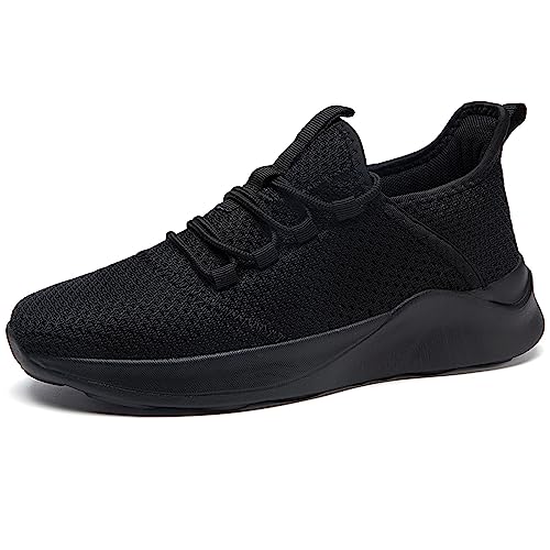 AZSDXS Laufschuhe Herren Atmungsaktive Sportschuhe Sneaker Turnschuhe Running Schuhe Straßenlaufschuhe Tennisschuhe Leichte Joggingschuhe Freizeit Trainingsschuhe fitnessstudio Schwarz 40 von AZSDXS