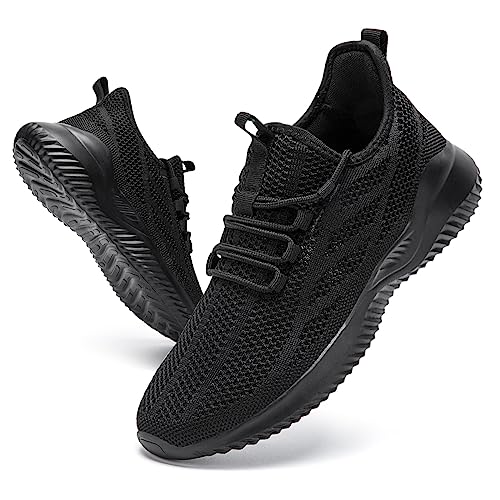 AZSDXS Herren Sneaker Sportschuhe FüR Herren Turnschuhe Herren Schuhe Herren Sneaker Herren Schwarz 42 von AZSDXS