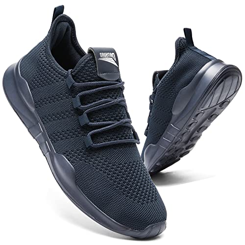 AZSDXS Sportschuhe Herren Leicht Laufschuhe Herren Atmungsaktiv Sneaker Herren Turnschuhe Dark Blue 41 von AZSDXS