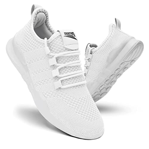 AZSDXS Sportschuhe Herren Leicht Laufschuhe Herren Atmungsaktiv Sneaker Herren Turnschuhe Weiß 39 von AZSDXS