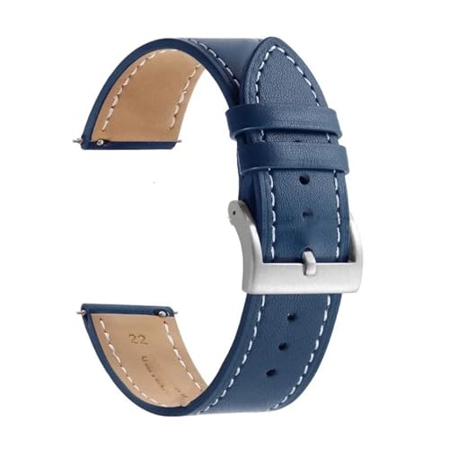 AZSHIW Armband 18 mm 20 mm 22 mm 24 mm Band kompatibel mit Huawei Watch GT5/GT4/GT3 Herren Damen Ersatz-Uhrenarmbänder(Dark blue,18MM_GOLD BUCKLE) von AZSHIW