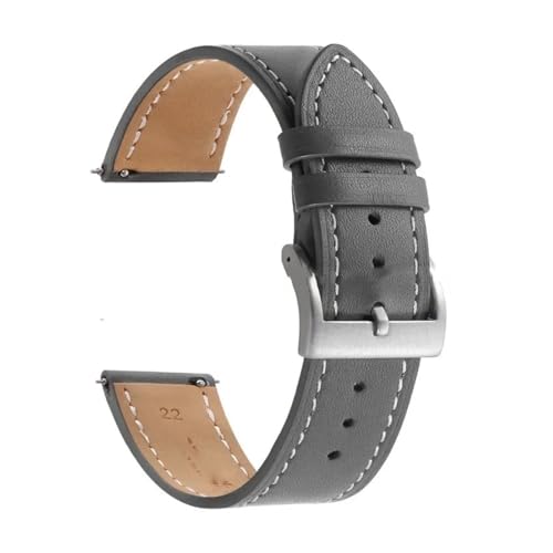 AZSHIW Armband 18 mm 20 mm 22 mm 24 mm Band kompatibel mit Huawei Watch GT5/GT4/GT3 Herren Damen Ersatz-Uhrenarmbänder(Gray,24MM_SILVER BUCKLE) von AZSHIW