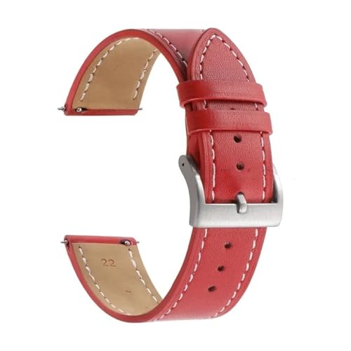 AZSHIW Armband 18 mm 20 mm 22 mm 24 mm Band kompatibel mit Huawei Watch GT5/GT4/GT3 Herren Damen Ersatz-Uhrenarmbänder(Red,22MM_BLACK BUCKLE) von AZSHIW