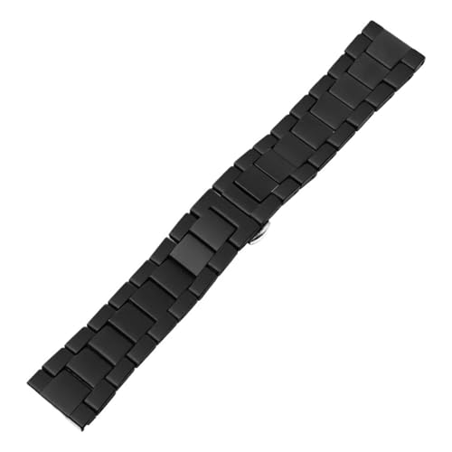 AZSHIW Keramik-Uhrenarmband, kompatibel mit Huawei Watch GT 2, Armband mit Schnellverschluss, 18 mm, 20 mm, 22 mm, Uhrenarmband, mattschwarz(Black matte,20mm) von AZSHIW