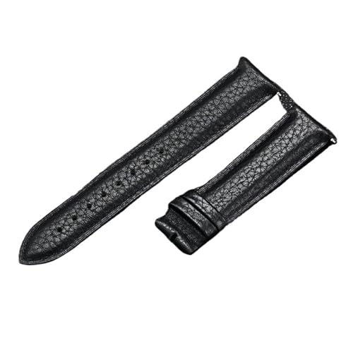 AZSHIW Kompatibel mit Lederarmband 12/13/14/15/16/17/18/19/20/21/22/23/24 mm Herren Damen Universal Rindsleder Ersatzarmband Uhrenarmband Braun(Black no buckle,16mm) von AZSHIW