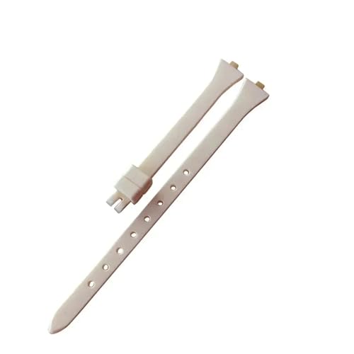 AZSHIW Silikon-Uhrenarmband, kompatibel mit CK K4u236/K4u231, wasserdicht, süßwasserfest, weich, bequem, Zubehör, 3 mm, Damen(Beige-No) von AZSHIW