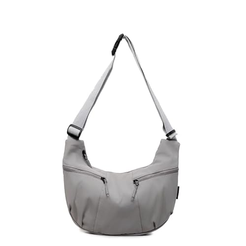AZURAOKEY Crescent -Tasche for Frauen Crossbody Dumpling Bag for Reiseeinkaufsarbeit (grau) von AZURAOKEY