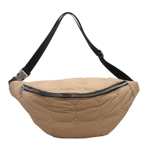 AZURAOKEY Damen-Schultertasche, halbmondförmig, leicht, gepolstert, Hüfttasche, bauschige Umhängetasche, Hobo-Tasche, Schulranzen, Tagesrucksack, Pendlertasche von AZURAOKEY