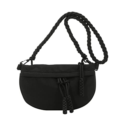 AZURAOKEY Damen-Sling-Hüfttasche, modische Leinwand, zum Laufen, lässig, große Kapazität, Hüfttasche, Gürteltasche von AZURAOKEY