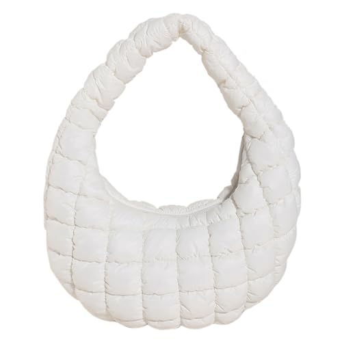 AZURAOKEY Gepolsterte Hobo-Tasche for Damen, vielseitige weiche Umhängetasche, leichte Daunen-Clutch, gesteppte Tragetasche, stilvolle Handtasche for Mädchen von AZURAOKEY