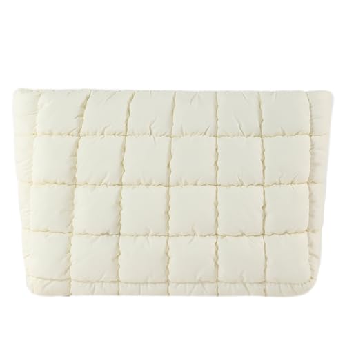 AZURAOKEY Gesteppte Make-up-Tasche, Kosmetiktasche, Reise-Kosmetiktasche mit Reißverschluss, gesteppt, Make-Up-Organizer, Puffer-Kulturbeutel, edles Geschenk für Damen, für den täglichen Gebrauch auf von AZURAOKEY