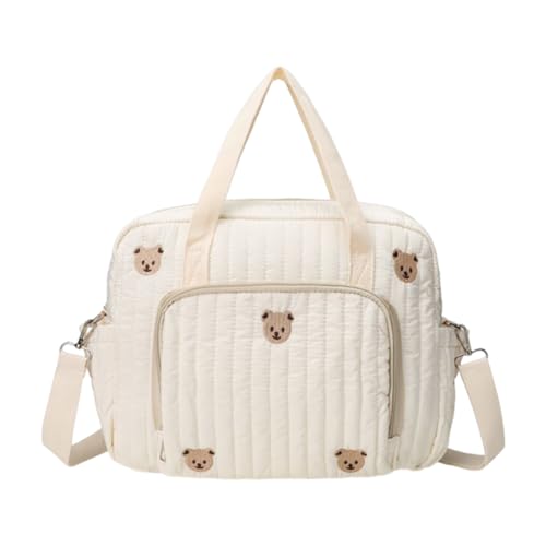 AZURAOKEY Gesteppte Reisetasche für Damen, Blumenmuster, gesteppt, Übernachtungstasche mit verstellbarem Riemen, Baumwolle, Turnbeutel, Handgepäcktasche für Reisen, Geschäftsreisen, Sport, bär AZURAOKEY Gesteppte Reisetasche für Damen, Blumenmuster, gesteppt, Übernachtungstasche mit verstellbarem Riemen, Baumwolle, Turnbeutel, Handgepäcktasche für Reisen, Geschäftsreisen, Sport, bär von AZURAOKEY