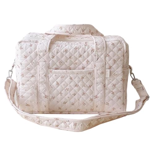 AZURAOKEY Gesteppte Reisetasche für Damen, Blumenmuster, gesteppt, Übernachtungstasche mit verstellbarem Riemen, Turnbeutel, Handgepäcktasche für Reisen, Geschäftsreisen, Sport, Rosa, Kuriertaschen AZURAOKEY Gesteppte Reisetasche für Damen, Blumenmuster, gesteppt, Übernachtungstasche mit verstellbarem Riemen, Turnbeutel, Handgepäcktasche für Reisen, Geschäftsreisen, Sport, Rosa, Kuriertaschen von AZURAOKEY