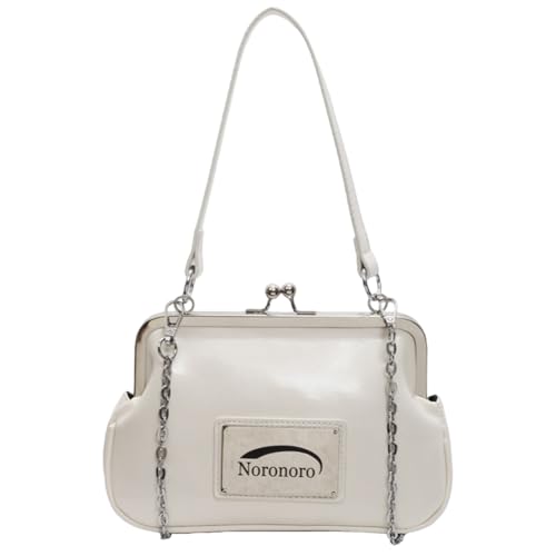 AZURAOKEY PU Lederschale Kupplungsbeutel mit ketten eleganter Pendelkörperbodentasche (rosa) von AZURAOKEY