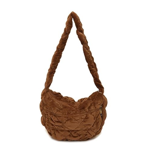 AZURAOKEY Wolkenpuffpufbertasche for Frauen - gesteppte Bubble -Beutel mit Reißverschluss, modischer Falten -Hobo -Handtasche von AZURAOKEY