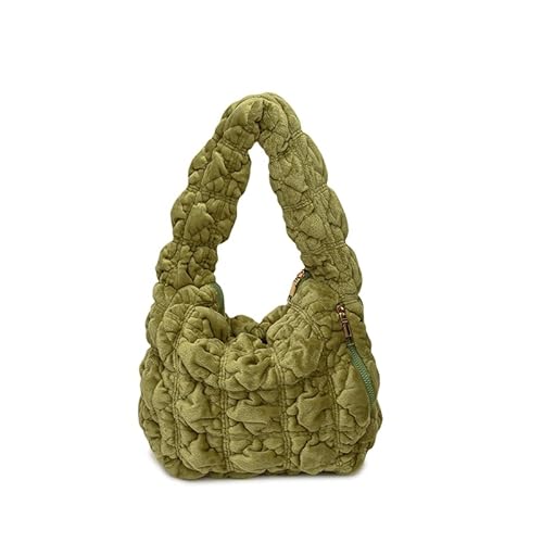 AZURAOKEY Wolkenpuffpufbertasche for Frauen - gesteppte Bubble -Beutel mit Reißverschluss, modischer Falten -Hobo -Handtasche von AZURAOKEY