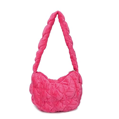 AZURAOKEY Wolkenpuffpufbertasche for Frauen - gesteppte Bubble -Beutel mit Reißverschluss, modischer Falten -Hobo -Handtasche von AZURAOKEY