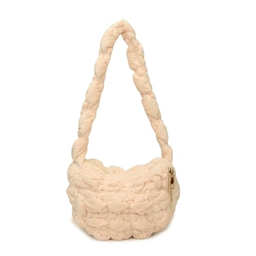 AZURAOKEY Wolkenpuffpufbertasche for Frauen - gesteppte Bubble -Beutel mit Reißverschluss, modischer Falten -Hobo -Handtasche von AZURAOKEY