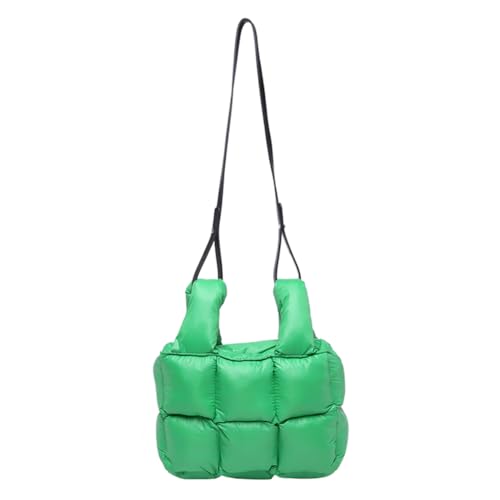 AZURAOKEY Women Puffer Tasche Beutel Baumwolle gepolsterte Handtasche Verstellbares Satchel -Geldbörse mit Innentaschen Käufertasche for Arbeitsreisen von AZURAOKEY