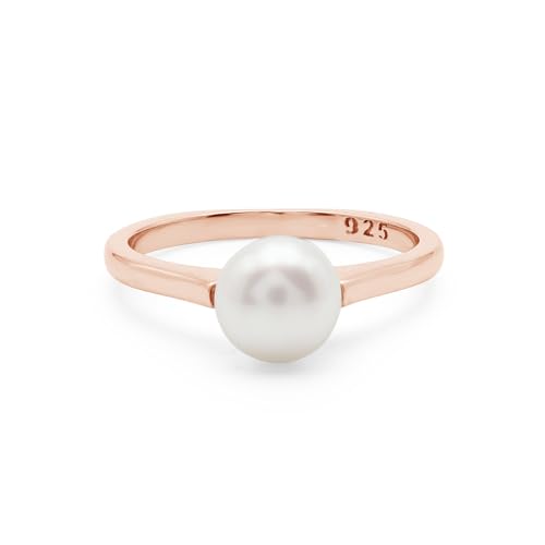 AZURFA Minimalistischer Silber-Solitärring, 8 mm, Perlmutt, einfaches, leichtes Stück, eleganter Schmuck für den täglichen Gebrauch, X 1/2, Edelstein, Perle AZURFA Minimalistischer Silber-Solitärring, 8 mm, Perlmutt, einfaches, leichtes Stück, eleganter Schmuck für den täglichen Gebrauch, X 1/2, Edelstein, Perle von AZURFA