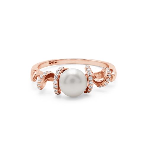 AZURFA Von der Natur inspirierter Silberring mit 7 mm Perle und 0,35 Karat Topas – 3,4 g leichter Schmuck im Bio-Stil, P 1/2, Edelstein, Perle AZURFA Von der Natur inspirierter Silberring mit 7 mm Perle und 0,35 Karat Topas – 3,4 g leichter Schmuck im Bio-Stil, P 1/2, Edelstein, Perle von AZURFA