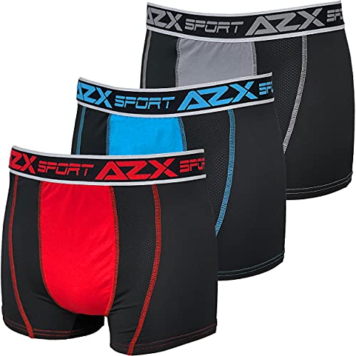 AZX Herren Boxershorts Sport – Mikrofaser Mesh, leicht und atmungsaktiv – Sportliche Passform, Halt und Komfort – Gr. XL, mehrfarbig AZX Herren Boxershorts Sport – Mikrofaser Mesh, leicht und atmungsaktiv – Sportliche Passform, Halt und Komfort – Gr. XL, mehrfarbig von AZX