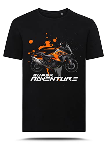 AZgraphishop T-Shirt mit Grafik 1290 Super Adventure S 2021 On Orange Splatter Style TS-KT-005, Schwarz , XXL AZgraphishop T-Shirt mit Grafik 1290 Super Adventure S 2021 On Orange Splatter Style TS-KT-005, Schwarz , XXL von AZgraphishop