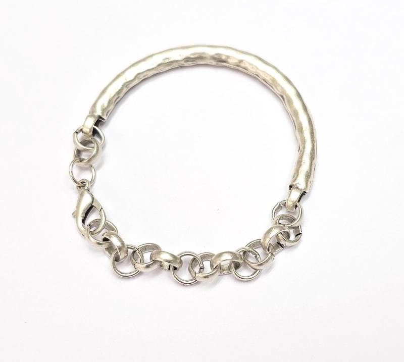 Silberarmband Komponenten Zubehör Antikes Silber Überzogen Armband Für Ihr Handwerk 12637, G10703 von AZsupplies