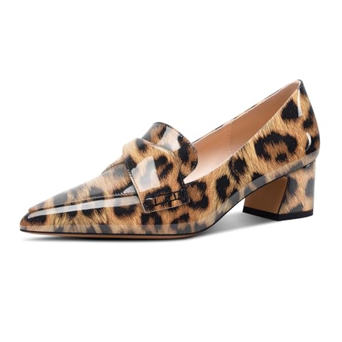Aachcol Damen Chunky Blockabsatz Mittlerem Absatz Heel Spitze Zehenkappe Pumps Slip-on Abschlussball Büroschuhe Dress Klassisch 5 cm Heels Leopardbraun 39 EU Aachcol Damen Chunky Blockabsatz Mittlerem Absatz Heel Spitze Zehenkappe Pumps Slip-on Abschlussball Büroschuhe Dress Klassisch 5 cm Heels Leopardbraun 39 EU von Aachcol