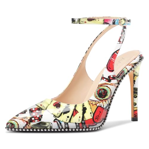 Aachcol Damen Knöchelriemen Spitze Zehenkappe Pumps Slingback Stiletto Hoher High Absatz Heel Hochzeit Abschlussball Dress Schuhe 10 cm Heels Poker-Muster 39 EU Aachcol Damen Knöchelriemen Spitze Zehenkappe Pumps Slingback Stiletto Hoher High Absatz Heel Hochzeit Abschlussball Dress Schuhe 10 cm Heels Poker-Muster 39 EU von Aachcol