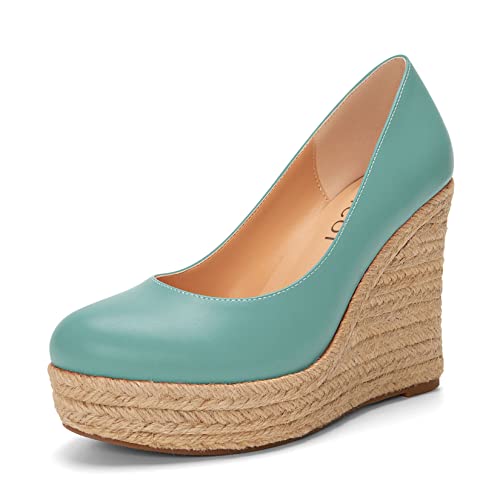 Aachcol Damen Plateau Plattform Keilabsatz Chunky Blockabsatz Hoher High Absatz Heel Pumps Slip-on Runde Geschlossene Zehenkappe Dress Schuhe Party Matt Blau c 10 cm 40 EU Aachcol Damen Plateau Plattform Keilabsatz Chunky Blockabsatz Hoher High Absatz Heel Pumps Slip-on Runde Geschlossene Zehenkappe Dress Schuhe Party Matt Blau c 10 cm 40 EU von Aachcol