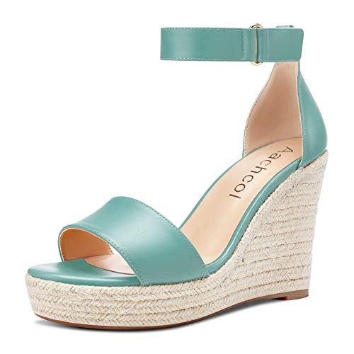 Aachcol Damen Plateau Plattform Keilabsatz Hoher High Absatz Heel Sandalen Knöchelriemen Runde Peep Open Zehenkappe Dress Schuhe Party Matt Blau c 10 CM 45 EU Aachcol Damen Plateau Plattform Keilabsatz Hoher High Absatz Heel Sandalen Knöchelriemen Runde Peep Open Zehenkappe Dress Schuhe Party Matt Blau c 10 CM 45 EU von Aachcol