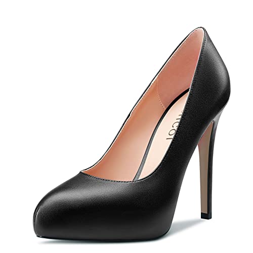 Aachcol Damen Plateau Plattform Pumps Runde Zehenkappe Slip-on Stiletto Hoher High Absatz Heel Dress Schuhe Matt Büroschuhe Hochzeit Einkaufen Schwarz 12 cm 36 EU Aachcol Damen Plateau Plattform Pumps Runde Zehenkappe Slip-on Stiletto Hoher High Absatz Heel Dress Schuhe Matt Büroschuhe Hochzeit Einkaufen Schwarz 12 cm 36 EU von Aachcol